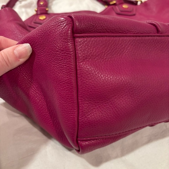 MARC by Marc Jacobs Classic Q Fran Satchel Plum/Purple Leather - Picture 5 of 16